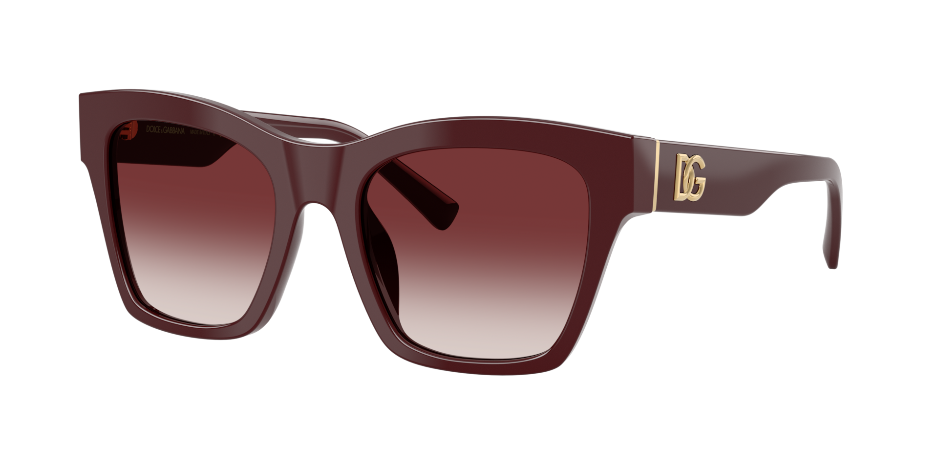 Dolce&Gabbana Woman Sunglass DG4512 -  Frame color: Bordeaux, Lens color: Clear Gradient Dark Brandy