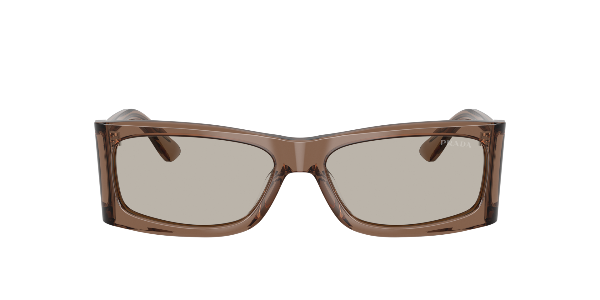 小物 Archive PRADA titanium sunglasses brown Prada PR B03S M (56 - 16) with Brown lenses and Brown frame