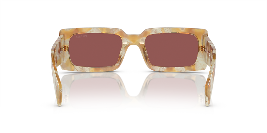 Prada PR A07S XS (52 - 20) with Violet lenses and Brown frame