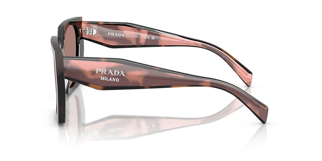 Prada PR 15WS M (54 - 19) with Brown lenses and Tortoise frame