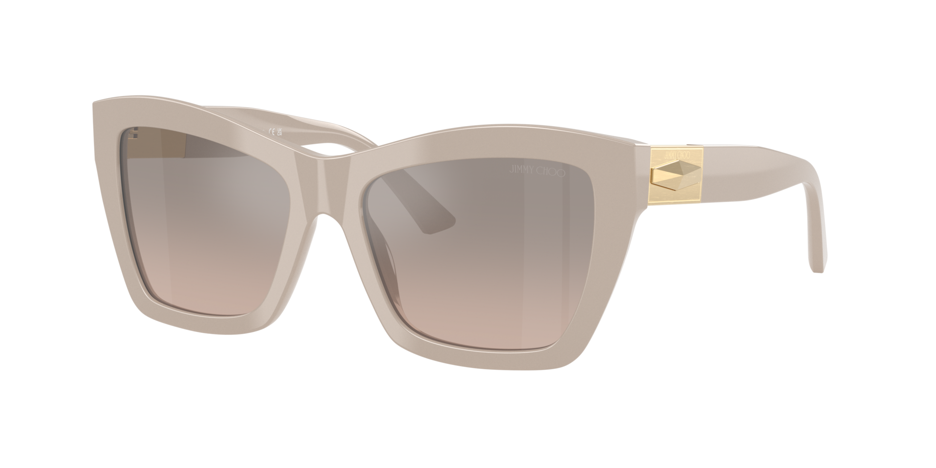 Jimmy Choo Femme Sunglass JC5031 - Couleur du Monture Cendre Couleur de Lentille Brun dgrad gris argent miroir 238 €