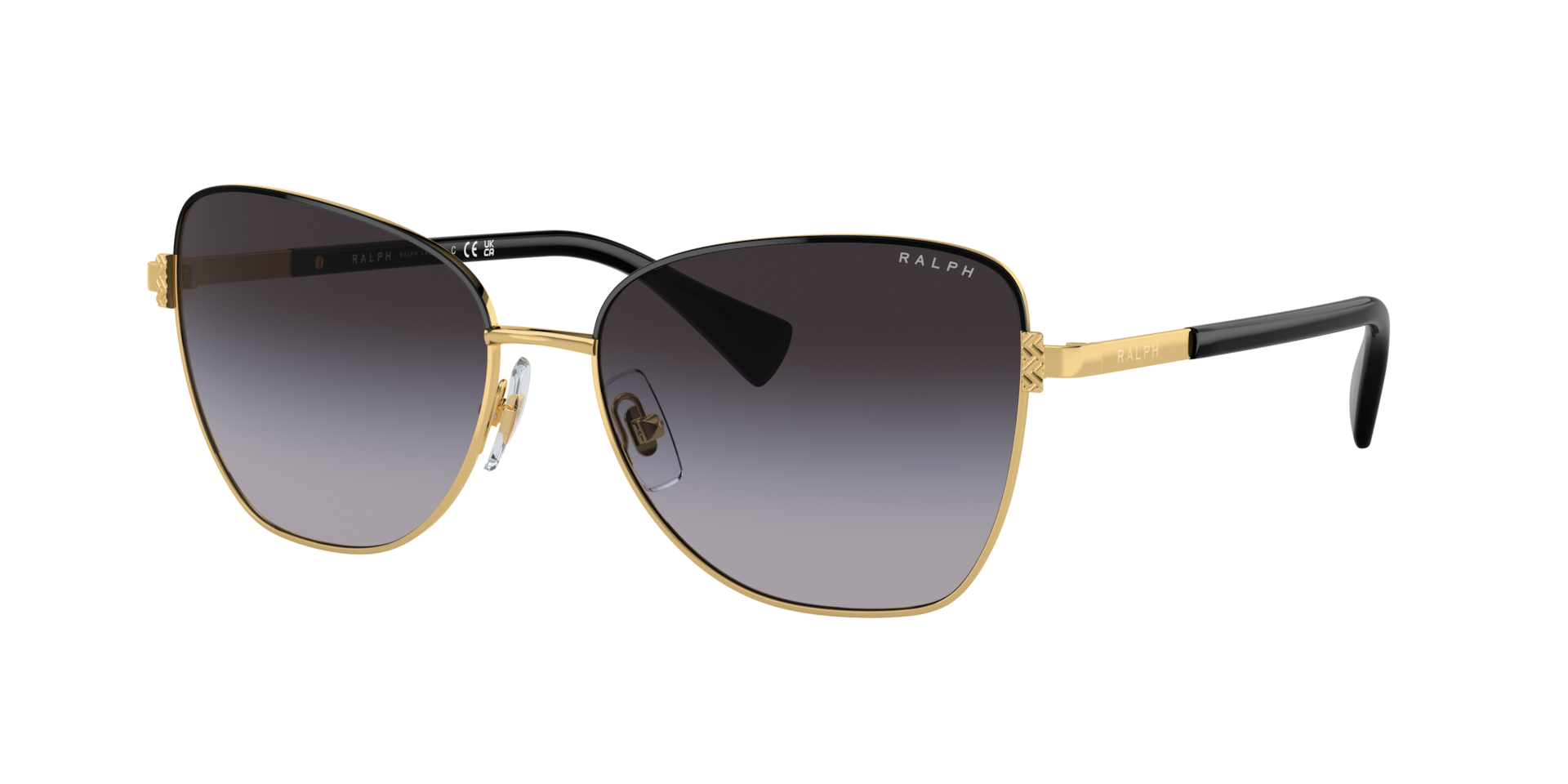 Ralph Femme Sunglass RA4146 - Couleur du Monture Or brillant Couleur de Lentille Dgrad Gris 60 €
