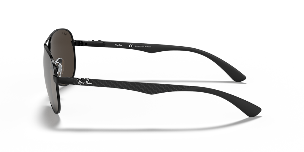 Ray-Ban Carbon Fibre XL (61 - 13) with Grey lenses and Black frame