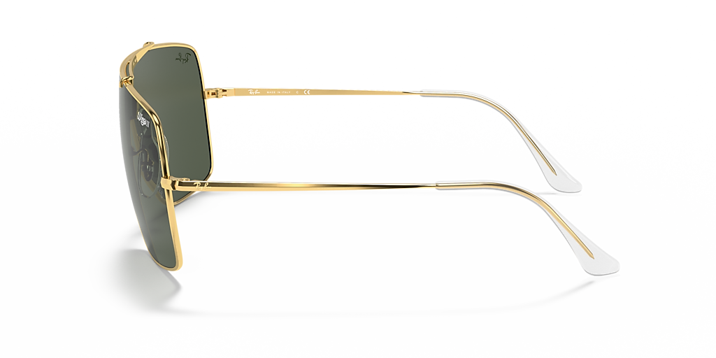 Ray-Ban Wings II XXL (0 - 135) with Green lenses and Gold frame