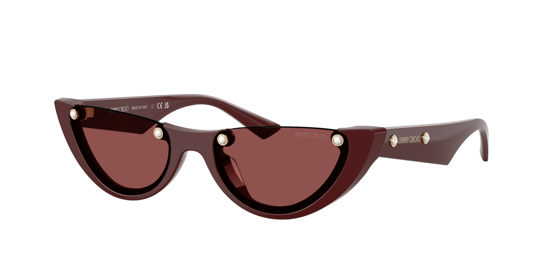 Jimmy Choo Femme Sunglass JC5049HU - Couleur du Monture: Airelle, Couleur de Lentille: Violet foncé