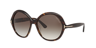Tom Ford FT0678 L (58 - 18) with Green lenses and Tortoise frame