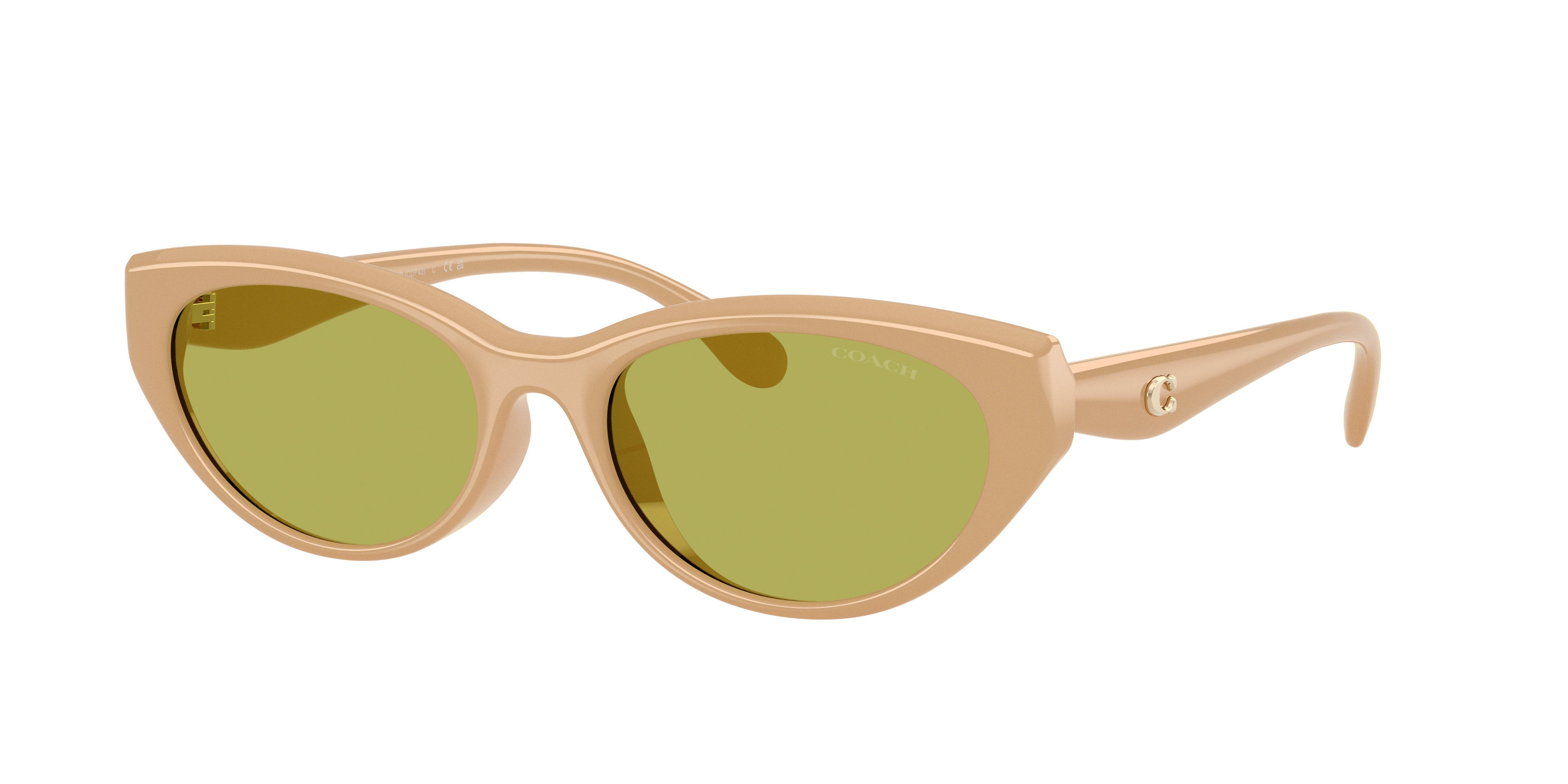 Coach Woman Sunglass CDP42 -  Frame color: Solid Eggshell, Lens color: Pistachio
