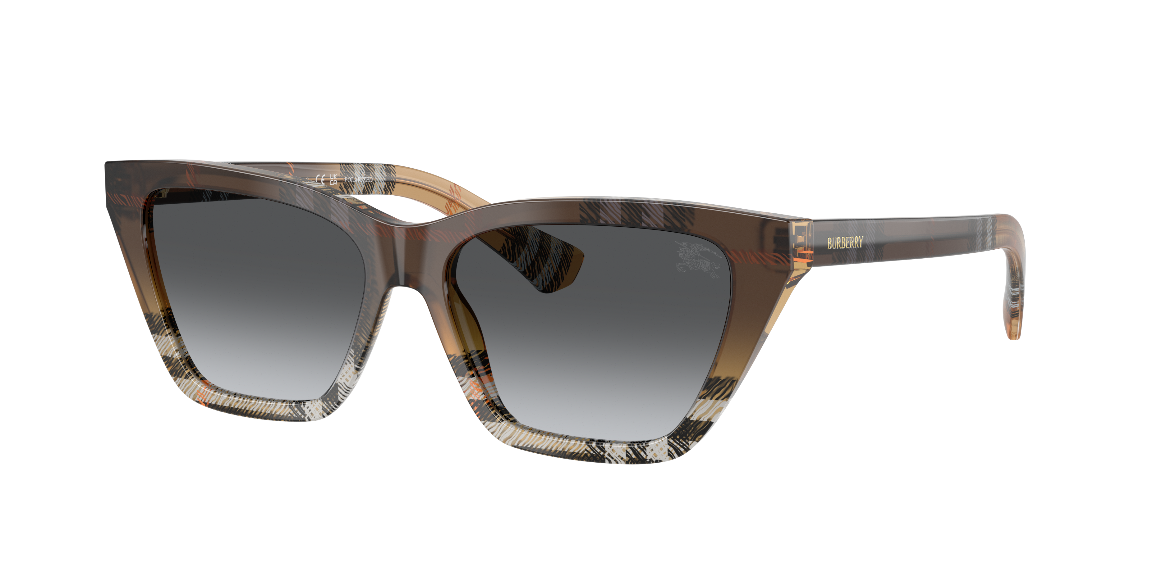 Burberry BE4468 L (54 - 15) with Grey lenses and Brown frame