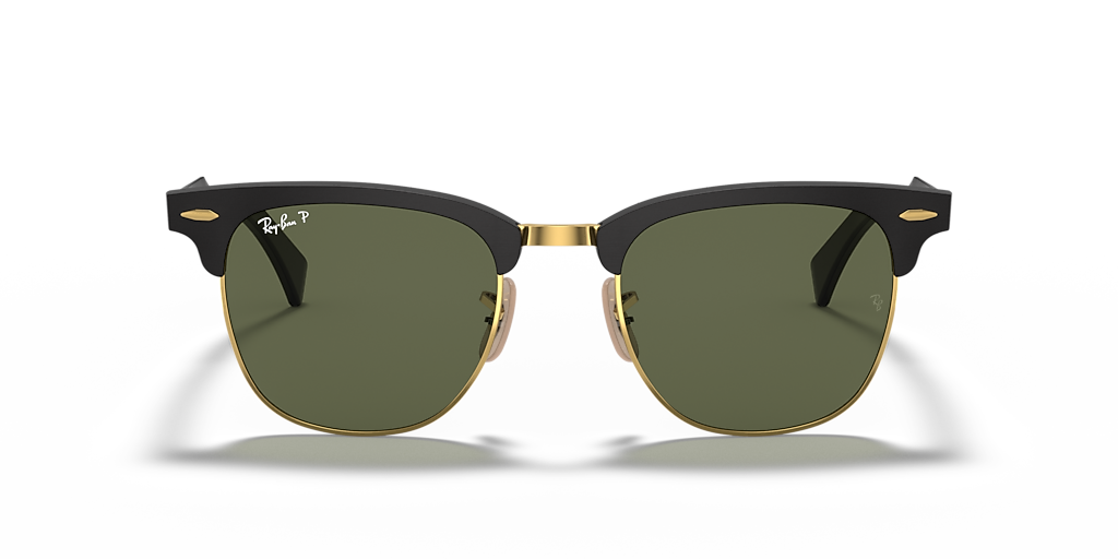 Ray-Ban Clubmaster Aluminum L (51 - 21) with Green lenses and