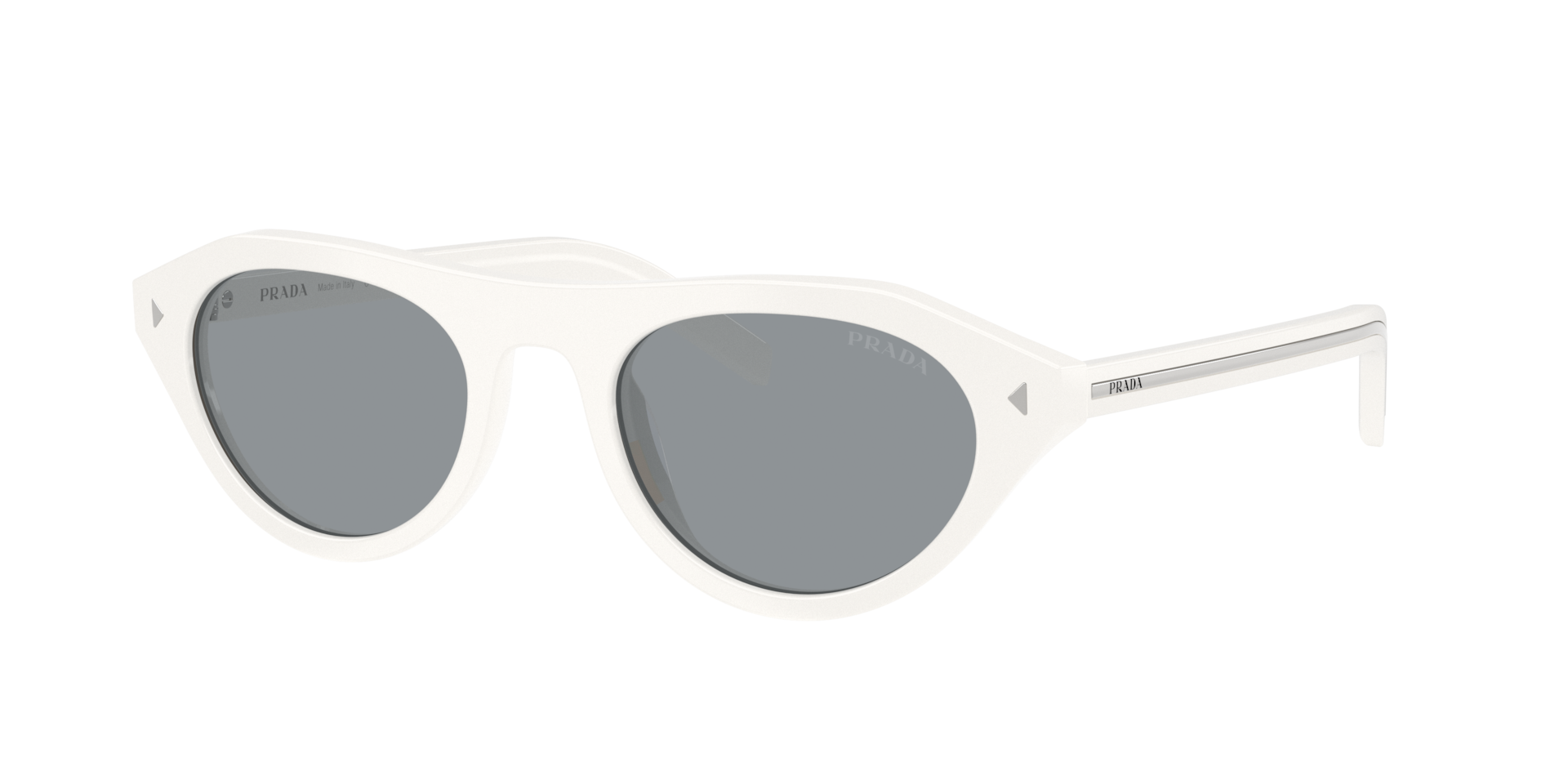 Prada Woman Sunglass PR B15S -  Frame color: Talc, Lens color: Grey