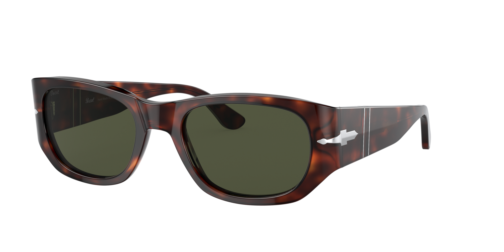 Persol Unisex Sunglass PO3307S -  Frame color: Havana, Lens color: Green
