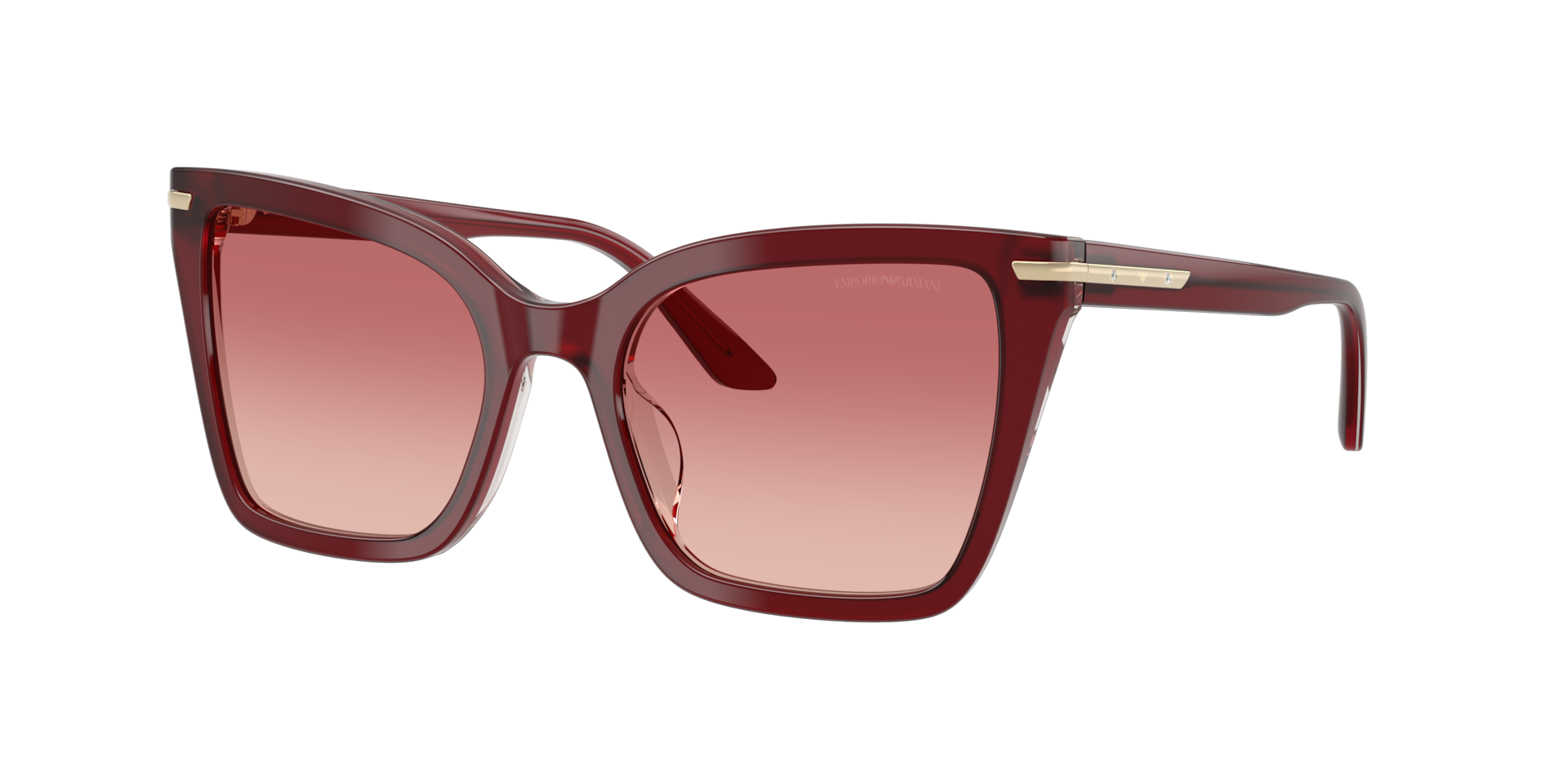 Emporio Armani Woman Sunglass EA4273BU -  Frame color: Shiny Bordeaux, Lens color: Pink Gradient Red