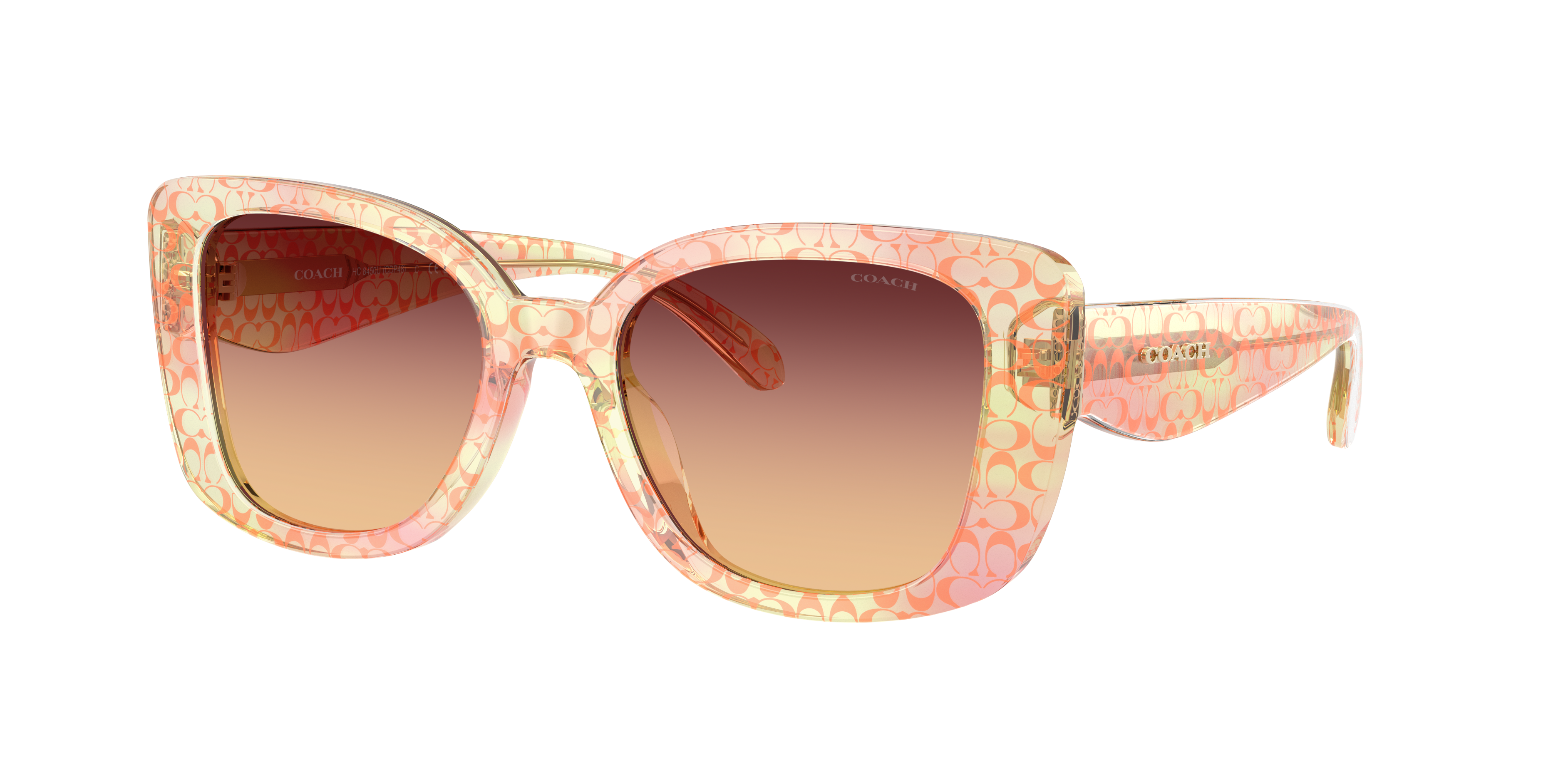 Coach Woman Sunglass CDP48 -  Frame color: Peach, Lens color: Burgundy Peach
