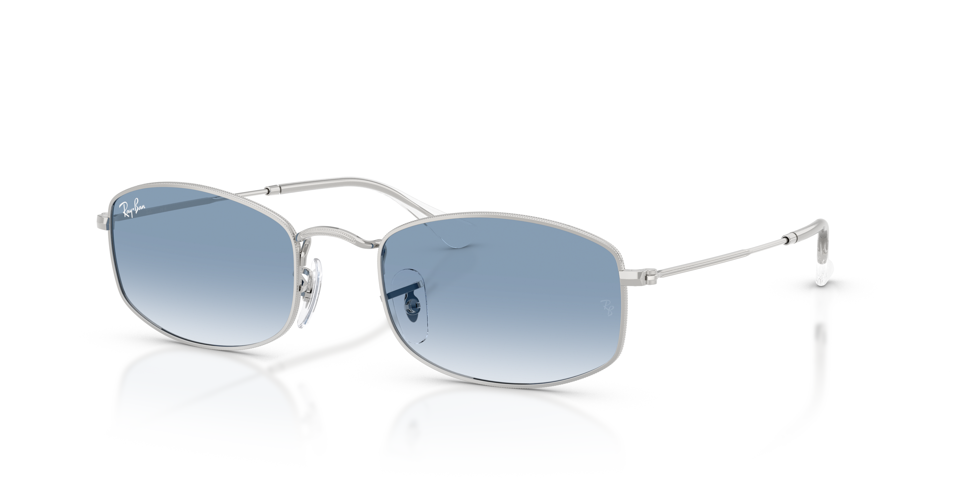 Ray-Ban RB3832 XL (55 - 21) with Blue lenses and Silver frame
