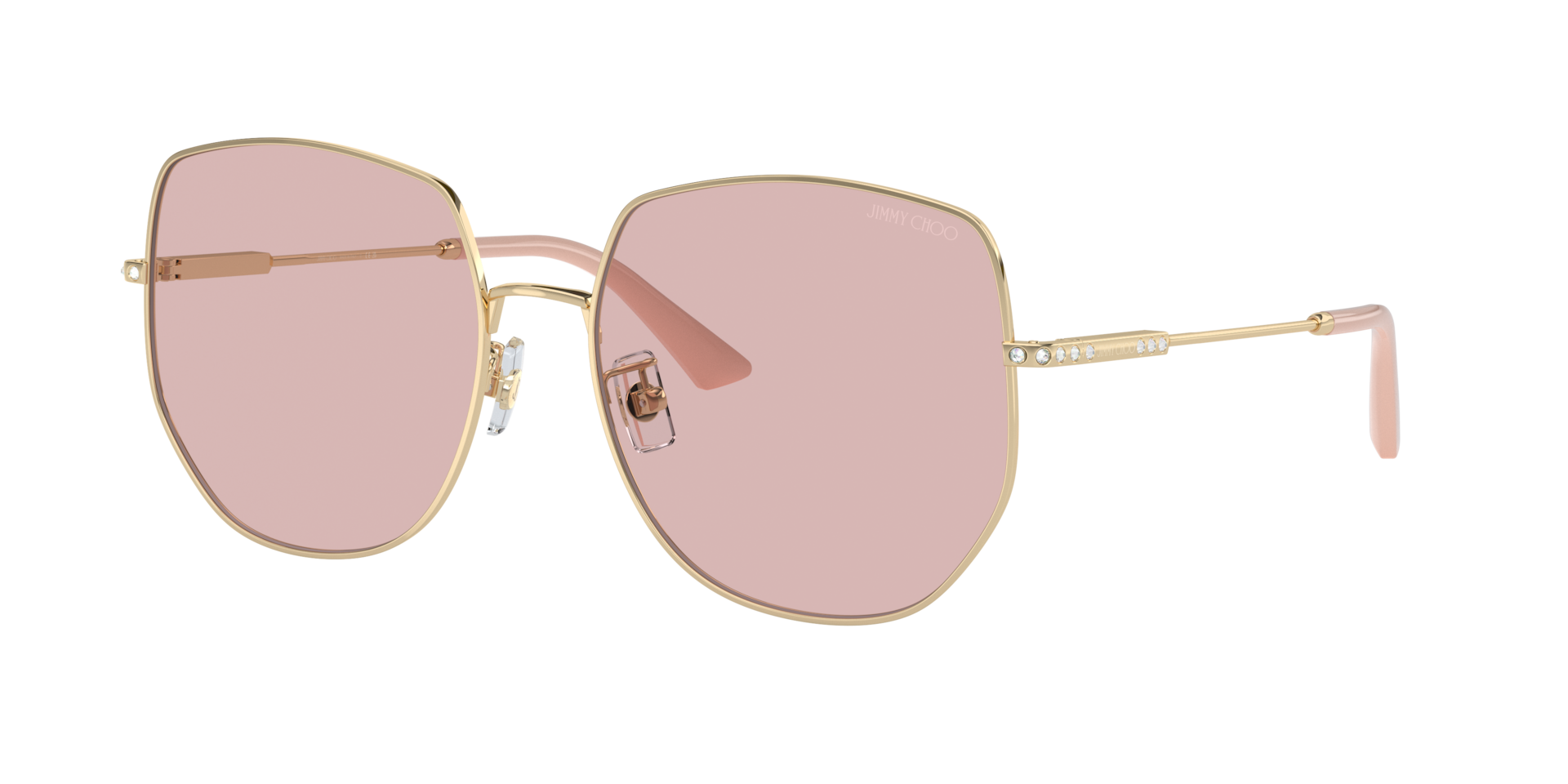 Jimmy Choo Woman Sunglass JC4006BD -  Frame color: Pale Gold, Lens color: Pink