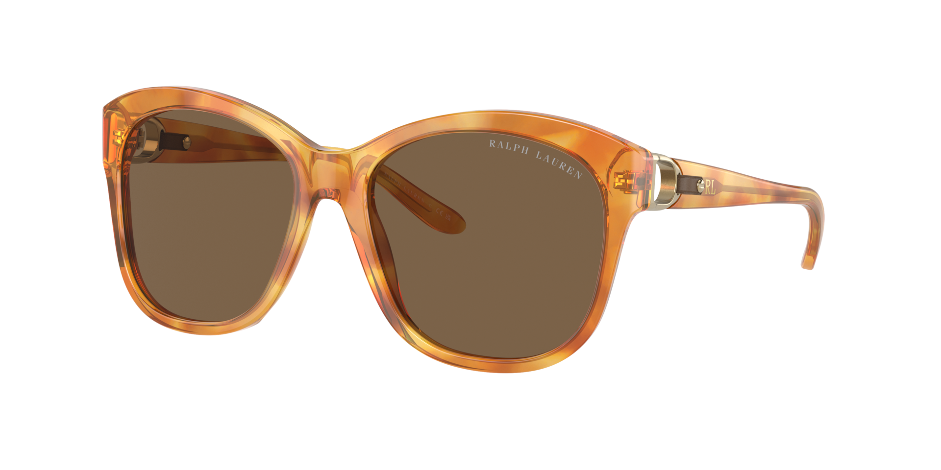 Ralph Lauren Femme Sunglass RL8190Q - Couleur du Monture Havana Clair Couleur de Lentille Brun 90 €