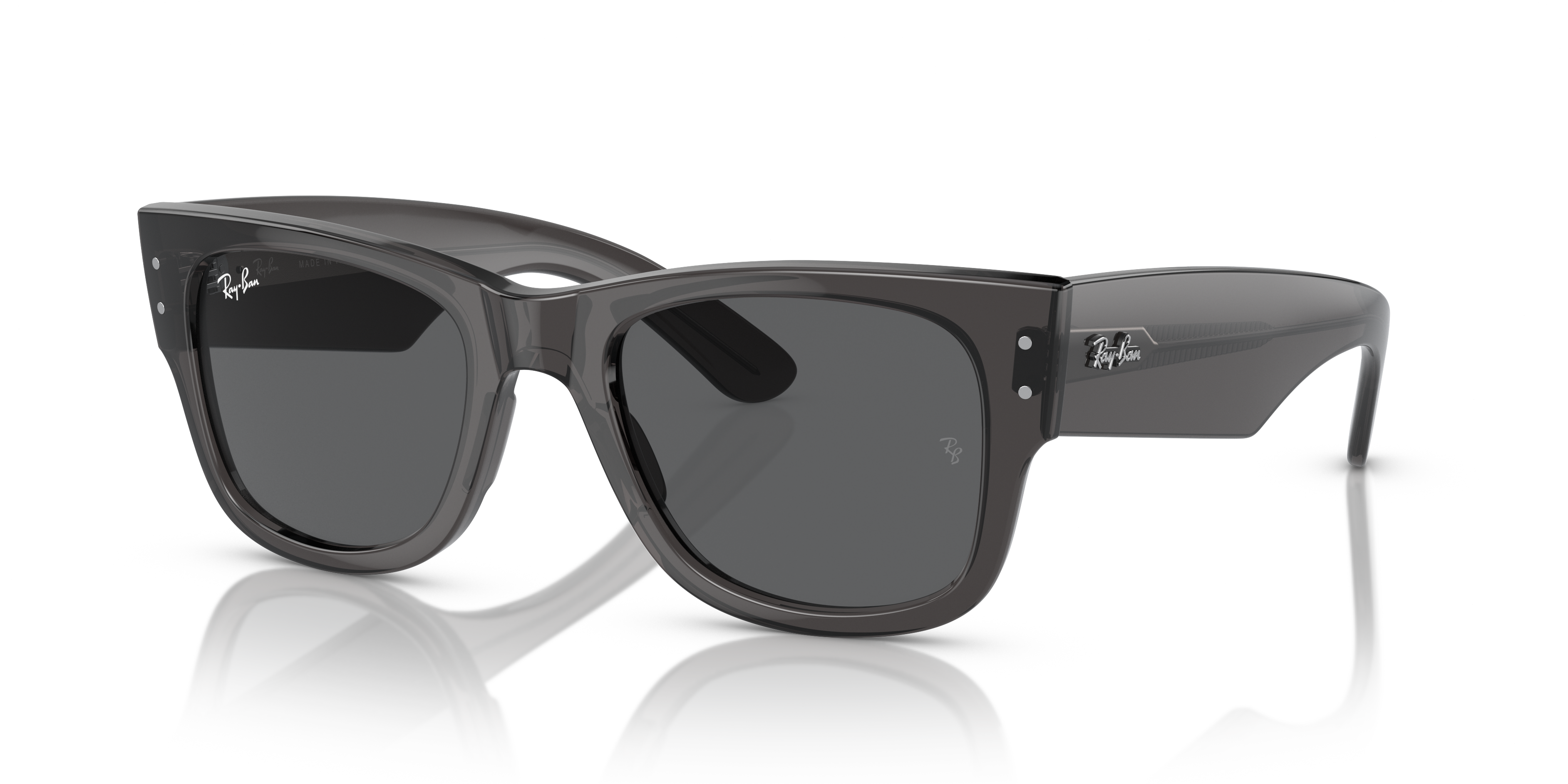 Ray-Ban Mega Wayfarer M (51 - 21) com Lentes Cinza e Armação Preto