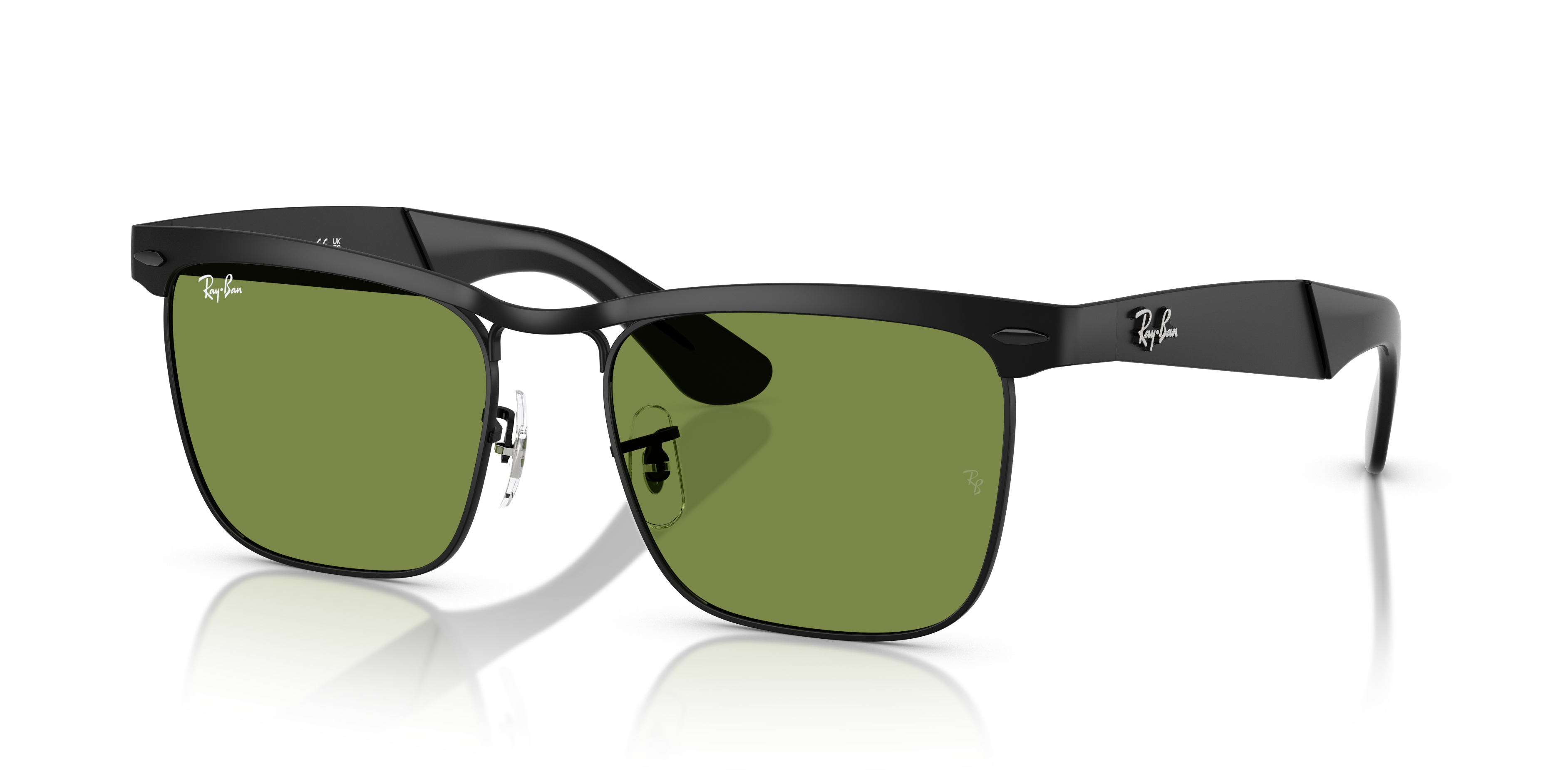 Ray-Ban Wayfarer Deluxe XXL (56 - 18) with Green lenses and Black