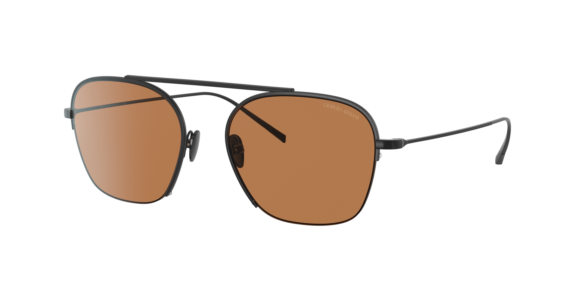 Giorgio Armani Homme Sunglass AR6124 - Couleur du Monture Noir mat Couleur de Lentille Brun 121 €