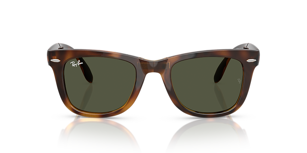 Ray-Ban Wayfarer Folding Classic L (50 - 22) with Green lenses and