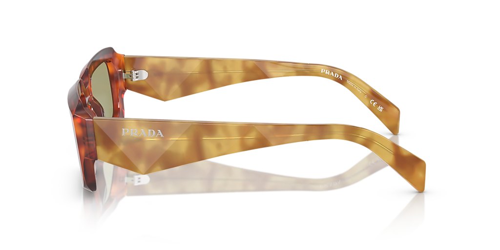 Prada PR 27ZS L (54 - 21) with Green lenses and Brown frame