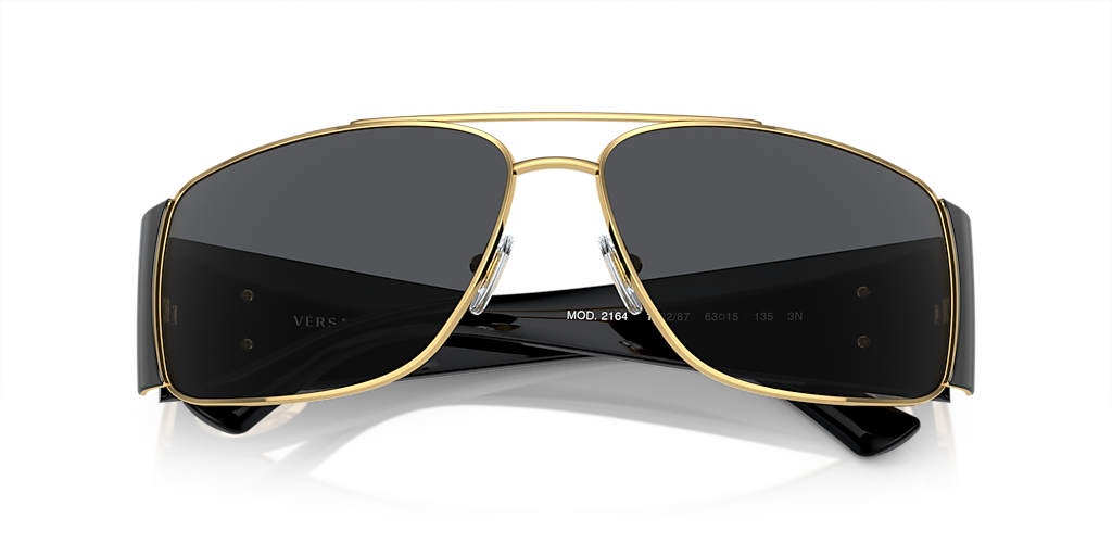 Versace VE2163 L (63 - 15) with Grey lenses and Gold frame