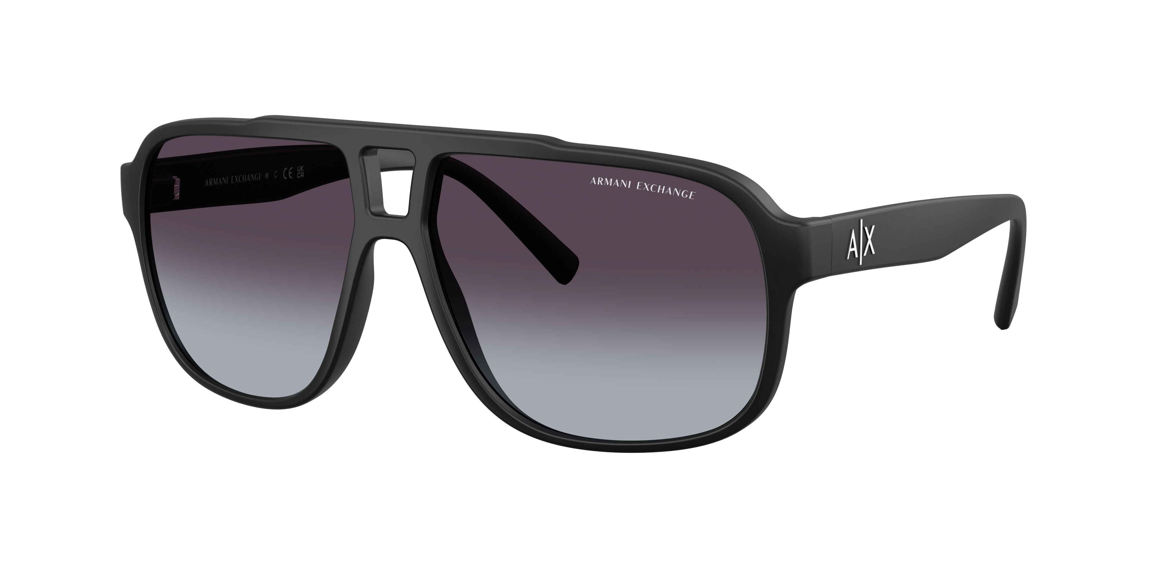 Armani Exchange Man Sunglass AX4104S -  Frame color: Matte Black, Lens color: Gradient Grey