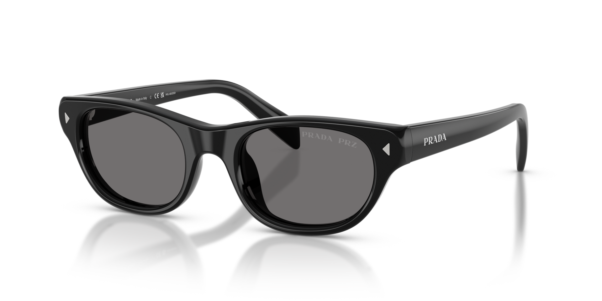 Prada PR C08SF M (52 - 19) with Grey lenses and Black frame