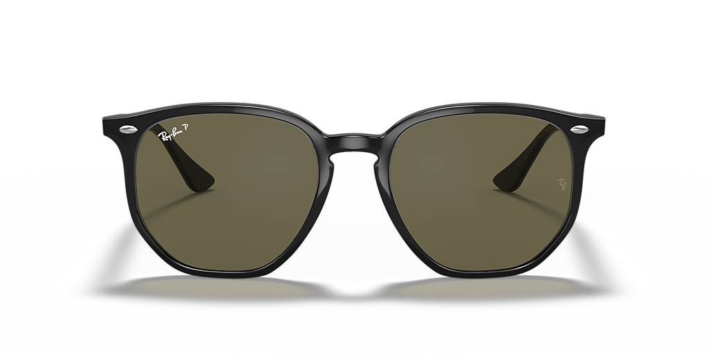 Ray-Ban RB4306 L (54 - 19) with Green lenses and Black frame