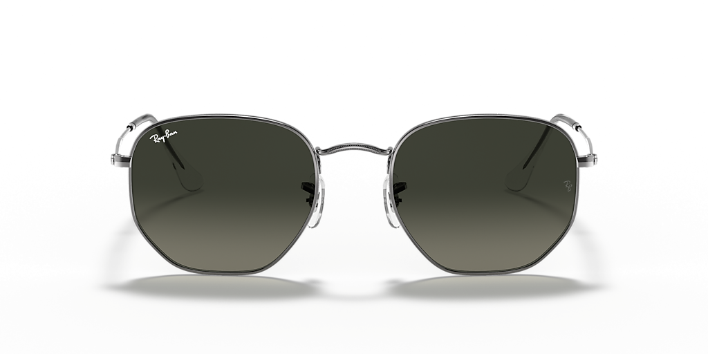 Ray-Ban Hexagonal Flat Lenses XL (54 - 21) with Grey lenses and