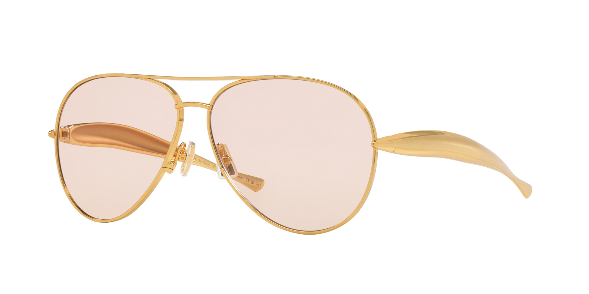 Bottega Veneta BV1305S XXL (64 - 13) with Brown lenses and Brown