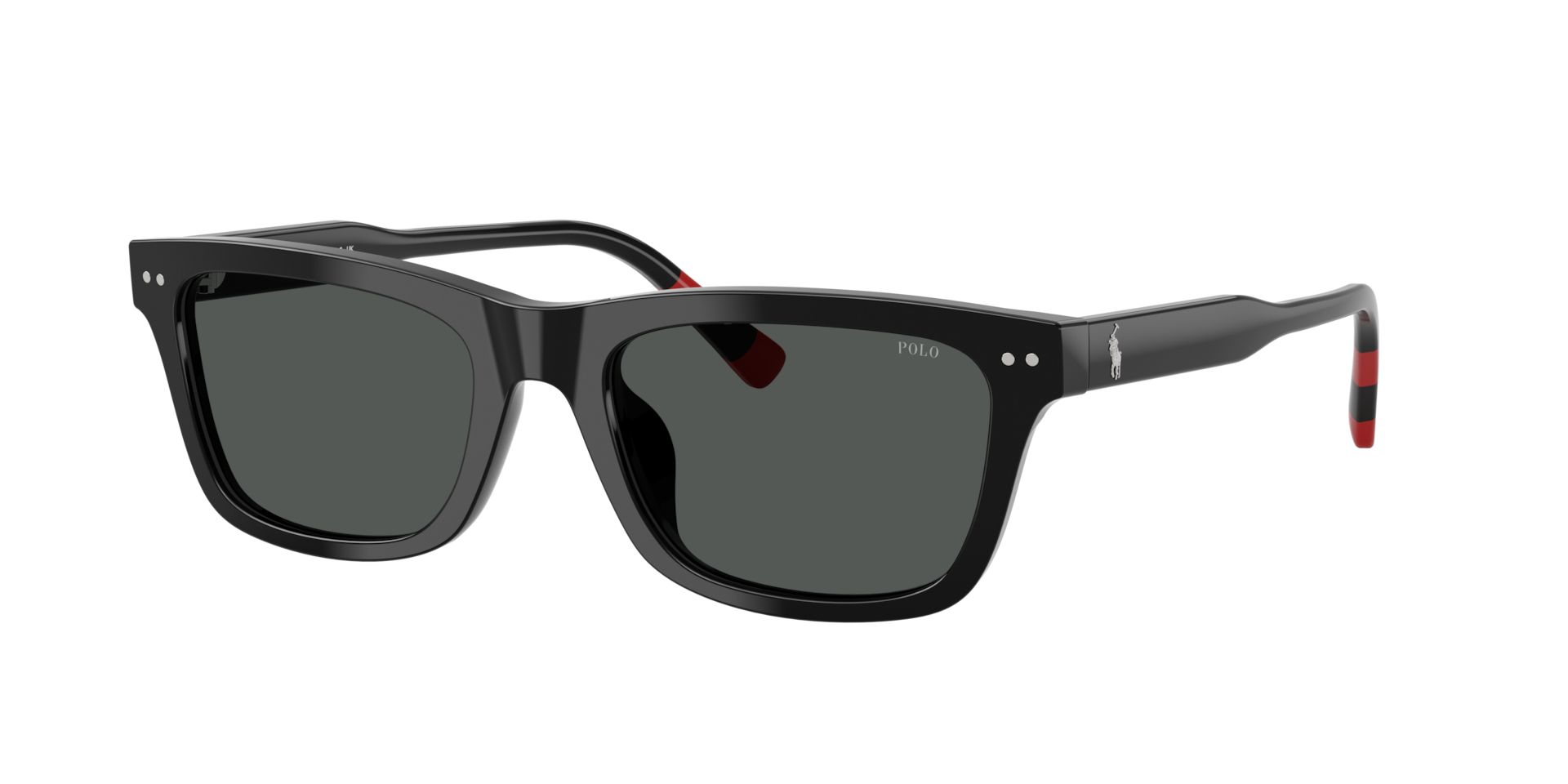Polo Ralph Lauren Homme Sunglass PH4240U - Couleur du Monture: Noir brillant, Couleur de Lentille: Gris foncé