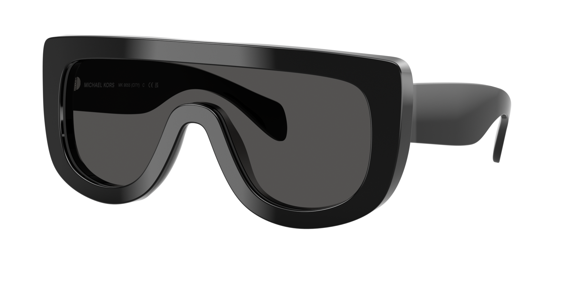 Michael Kors Woman Sunglass City - Frame color: Black, Lens color: Dark Grey