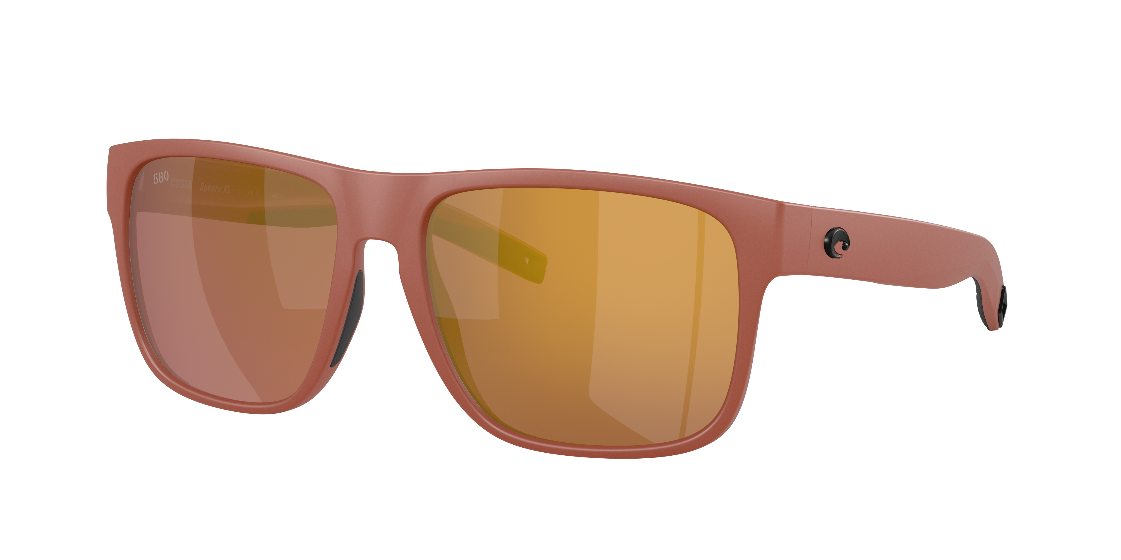 Costa Man Sunglass Spearo XL -  Frame color: Matte Terra Cotta, Lens color: Gold Mirror