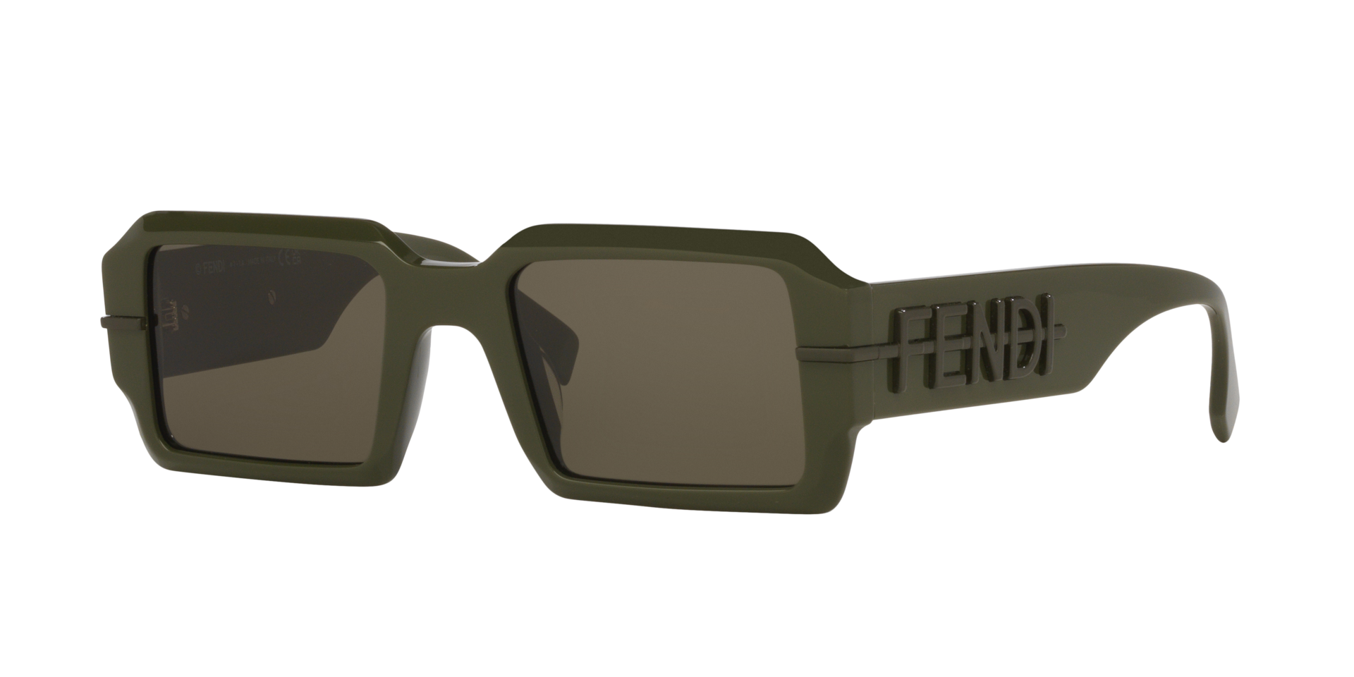 Fendi Homme Sunglass Fe40073U - Couleur du Monture Vert Couleur de Lentille Vert 195 €