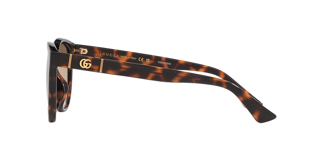 Gucci GG0636SK M (56 - 17) with Brown lenses and Tortoise frame