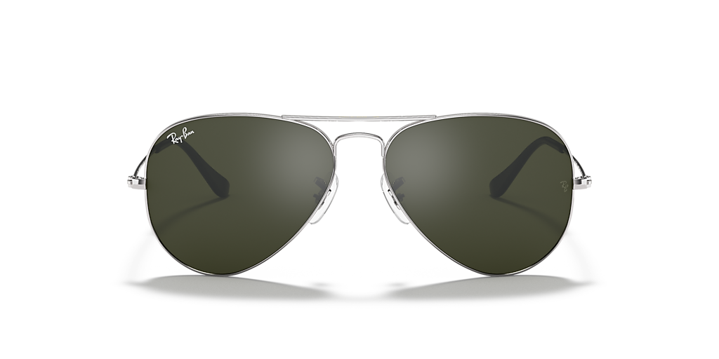 Ray-Ban Aviator Mirror XL (58 - 14) with Grey lenses and Silver