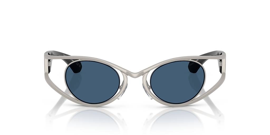 Alain Mikli A04501T XL (43 - 22) with Blue lenses and Silver frame