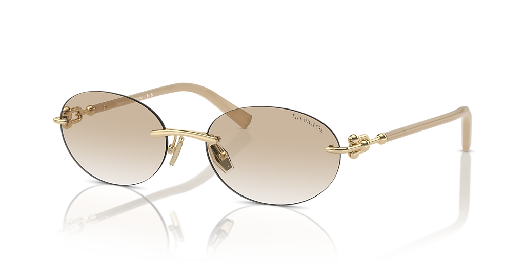 Tiffany & Co. TF3104D L (56 - 18) with Grey lenses and Gold frame
