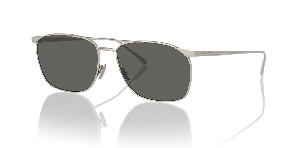 Saint Laurent SL 796 M (57 - 15) with Grey lenses and Silver frame