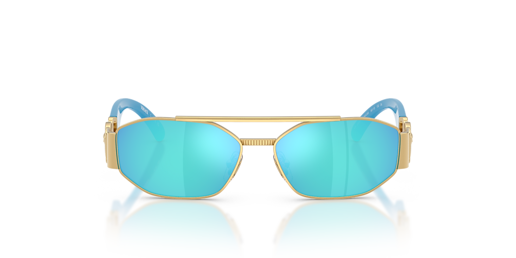 Versace VK2003 XL (50 - 13) with Blue lenses and Gold frame