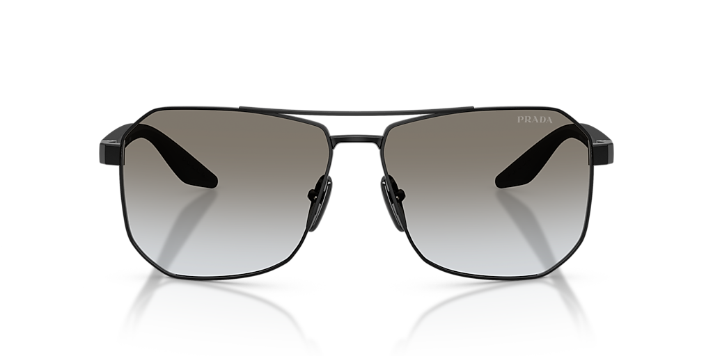 Prada Linea Rossa PS A53S XXL (62 - 14) with Grey lenses and Black