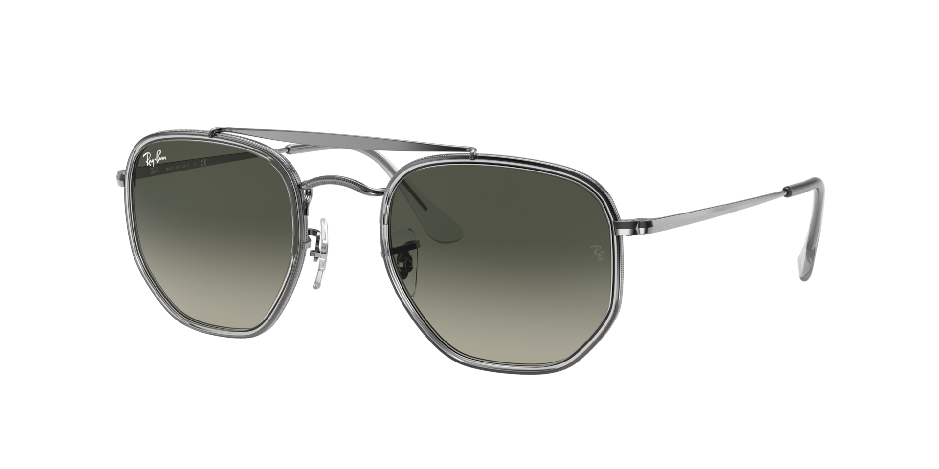 Ray-Ban Unisex Sunglass Marshal II -  Framekleur: Staalgrijs, Lenskleur: Grijs Gradiënt