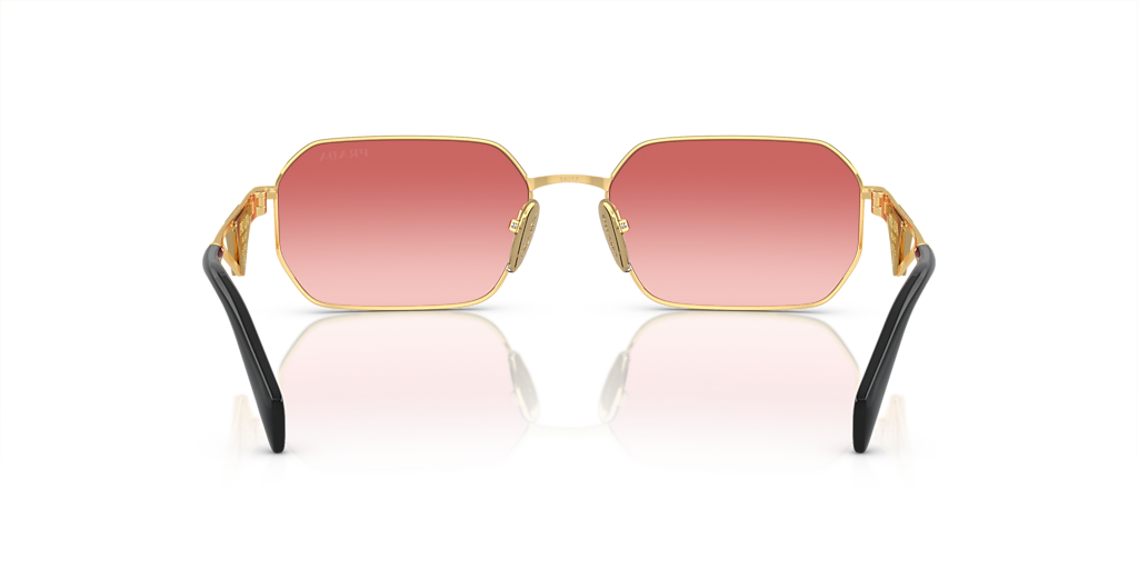 Prada PR A51S XL (58 - 17) with Pink lenses and Gold frame
