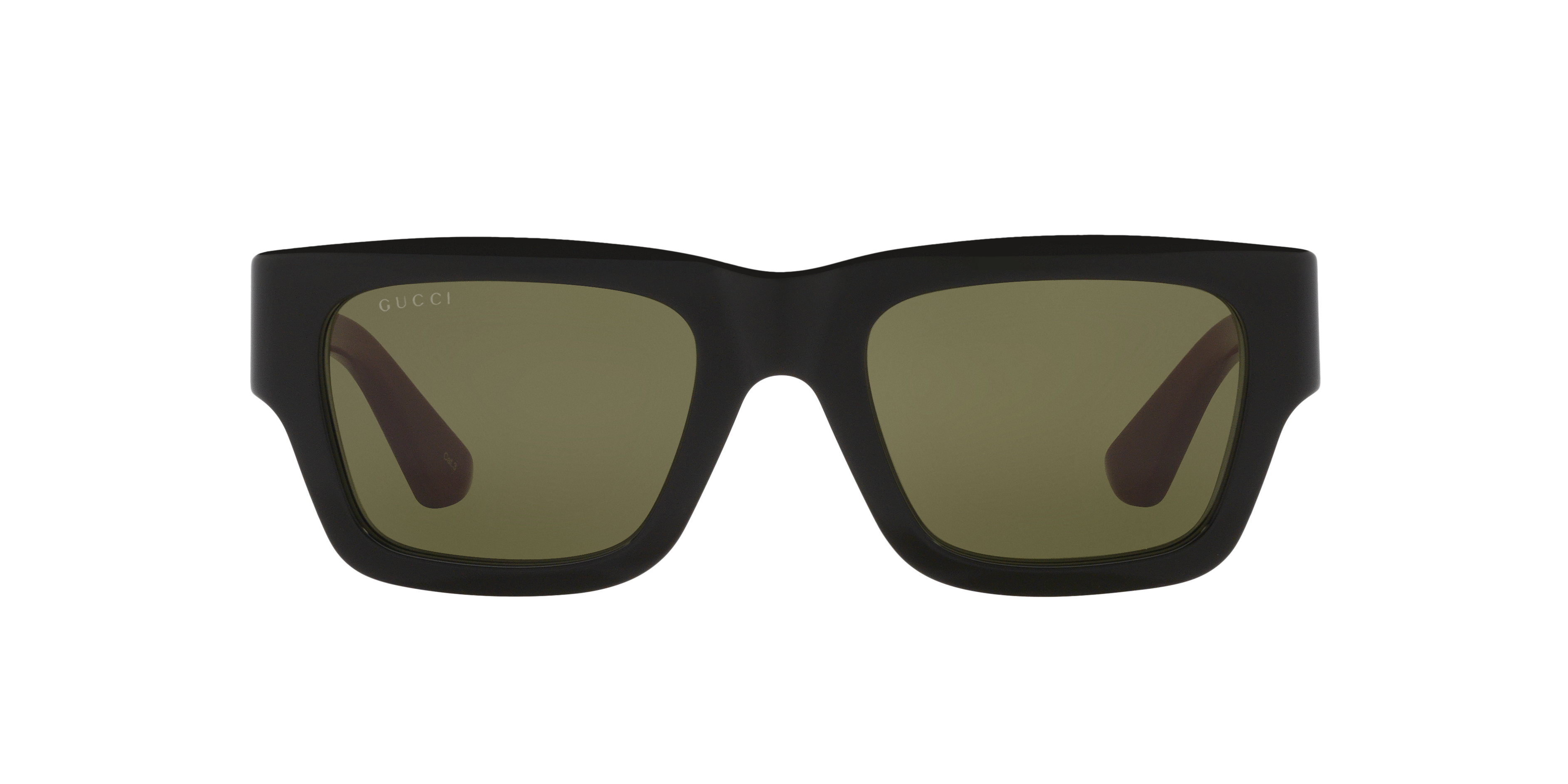 Gucci GG1668S S (52 - 21) with Green lenses and Black frame