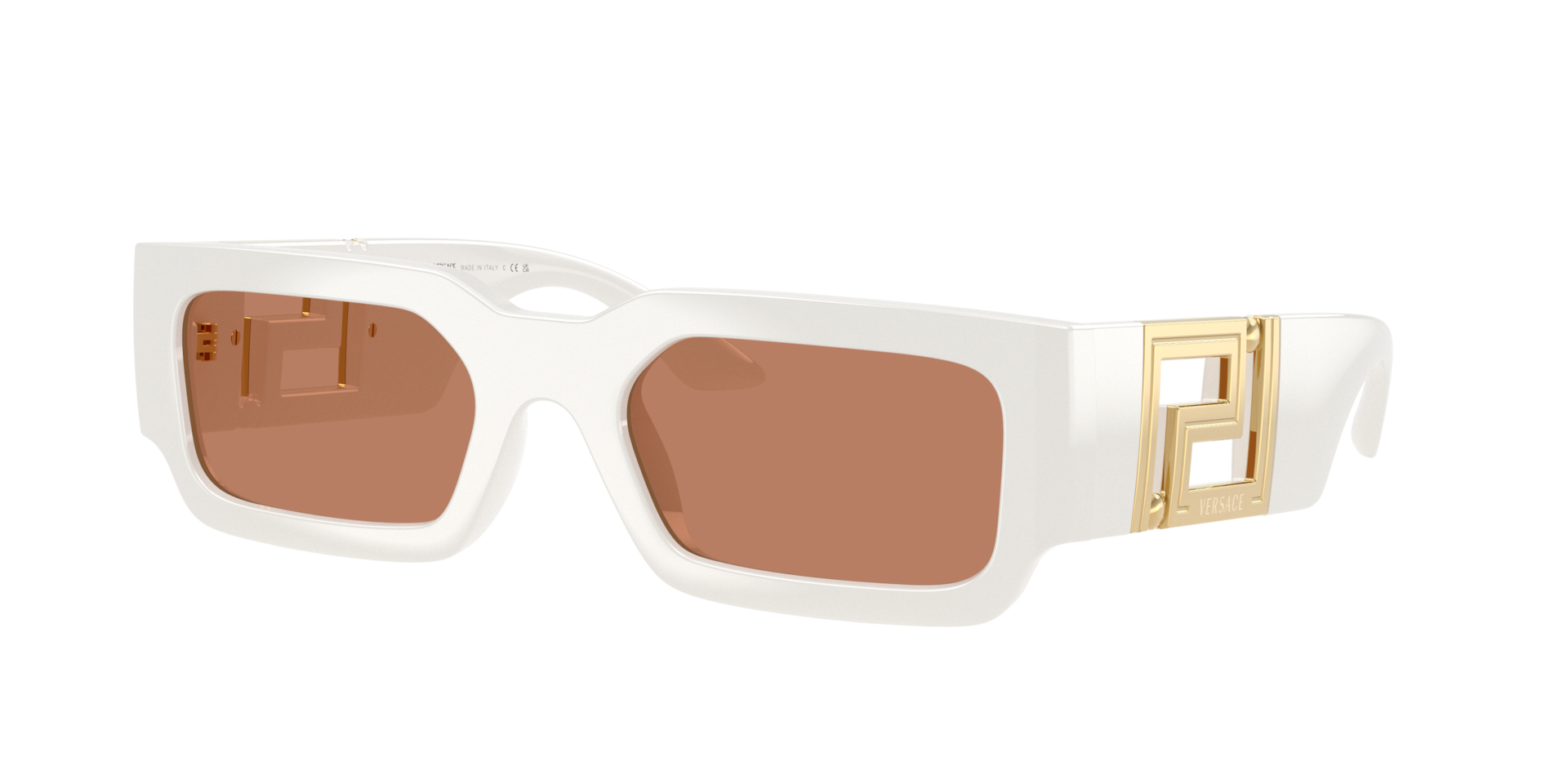 Versace Mann Sunglass VE4506U - Rahmenfarbe: Talkum, Linsenfarbe: Braun