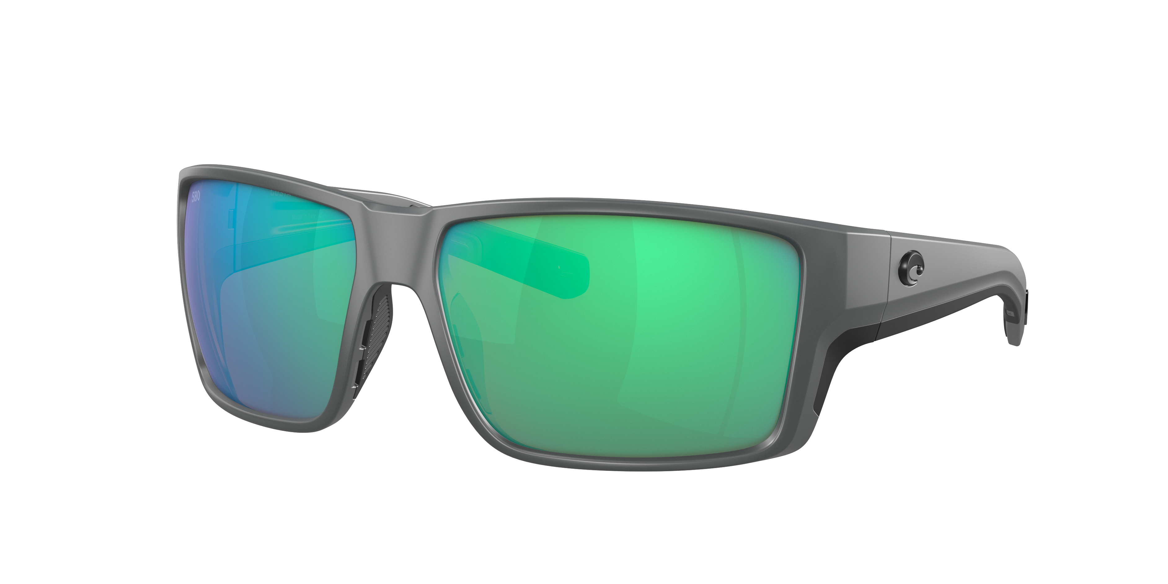 Costa Man Sunglass Reefton PRO -  Frame color: Matte Gray, Lens color: Green Mirror