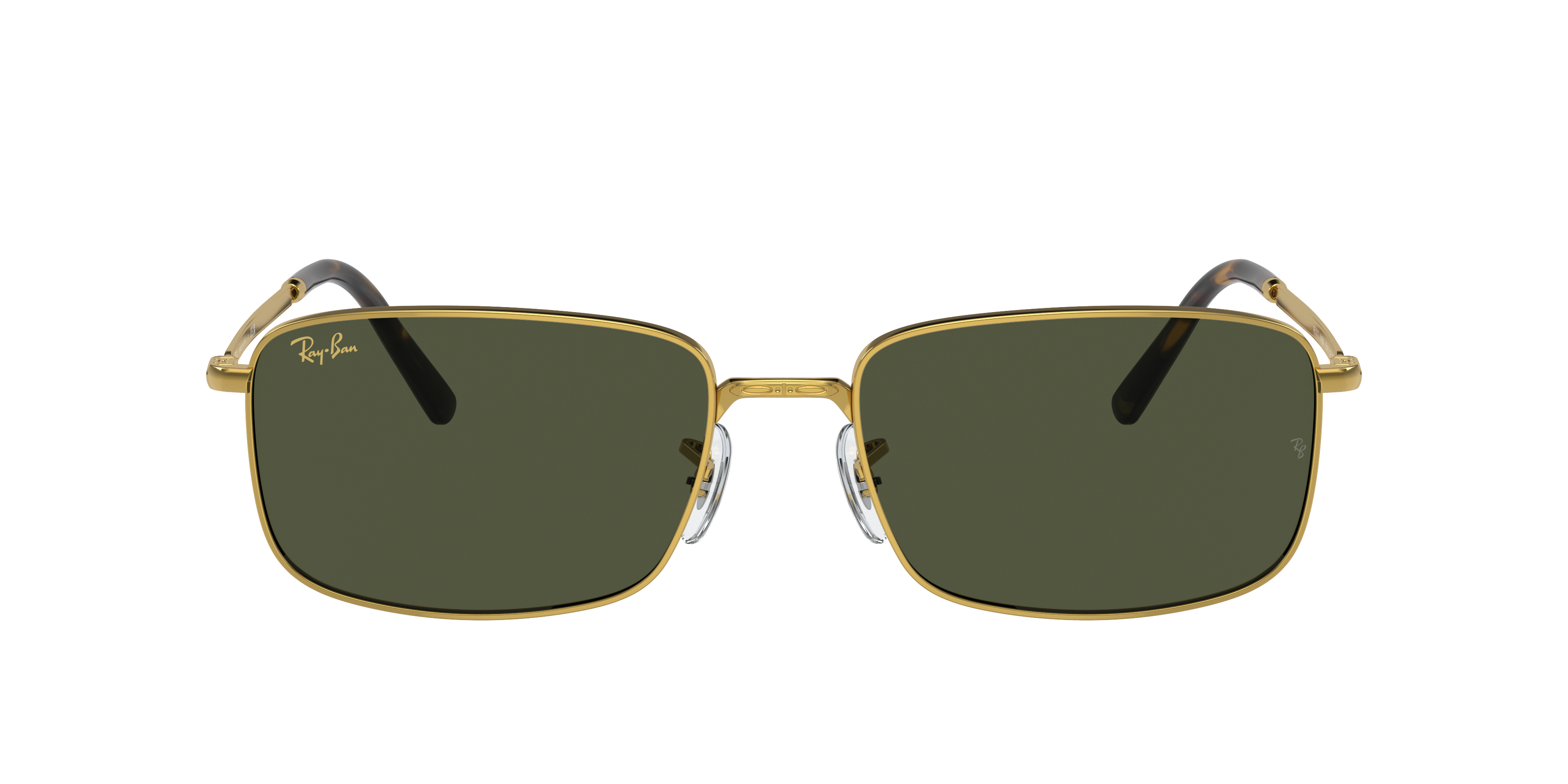 Ray-Ban RB3717 XL (57 - 18) with Green lenses and Gold frame