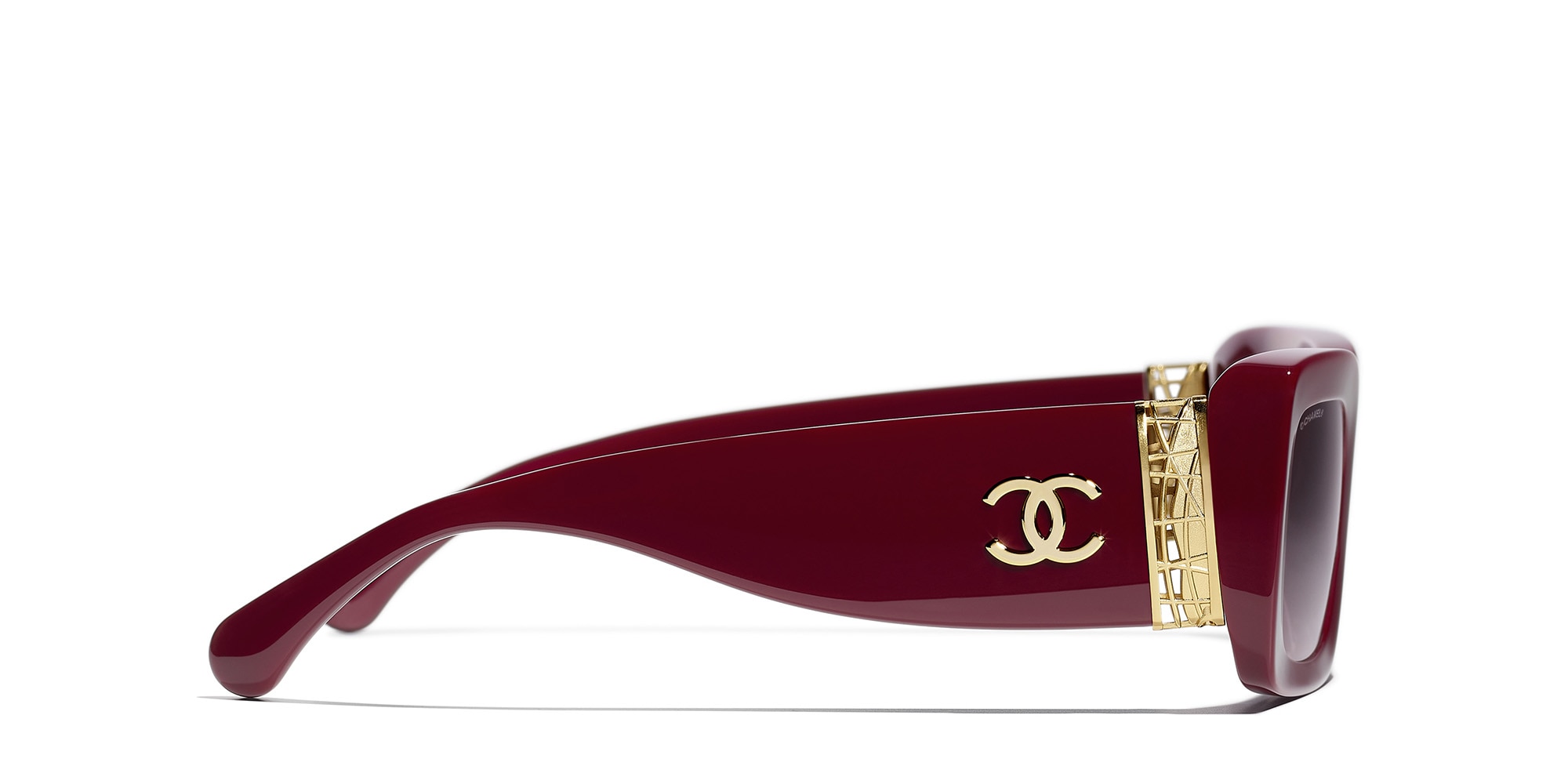 Chanel Rectangle Sunglasses CH5534 L (54 - 20) with Pink lenses