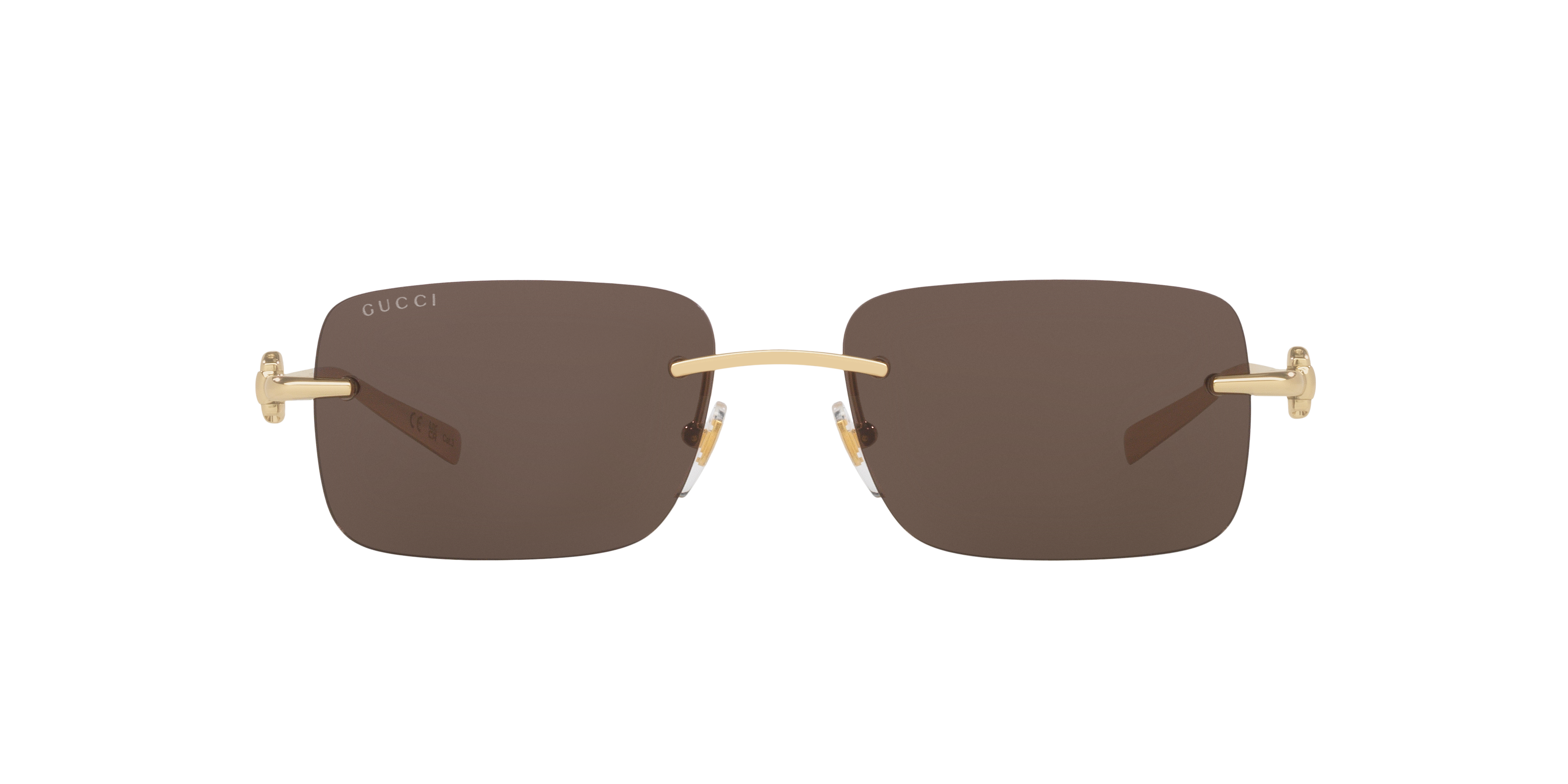 Gucci GG1703S XL (55 - 17) with Brown lenses and Gold frame